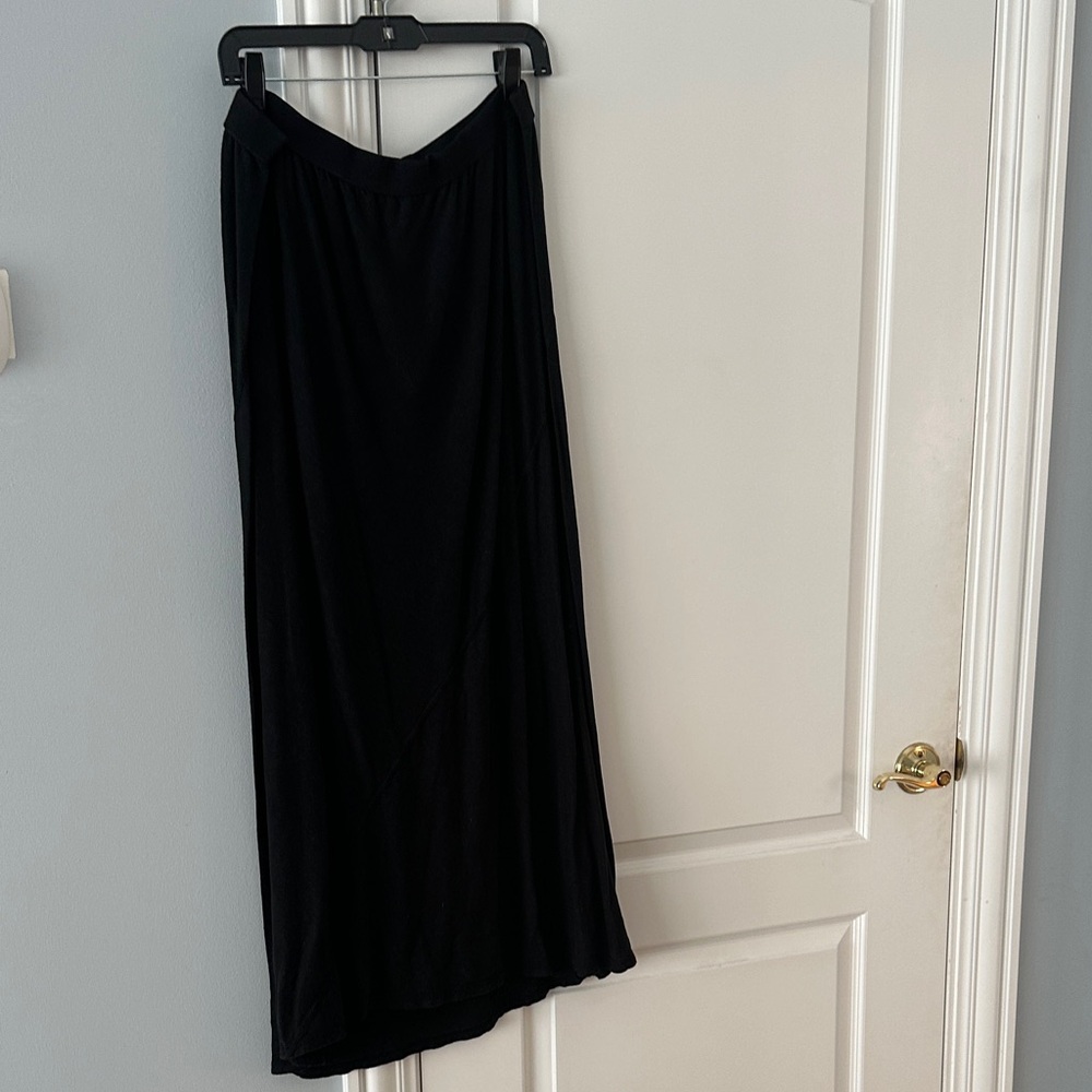 Eileen Fisher Asymmetrical Black Skirt
